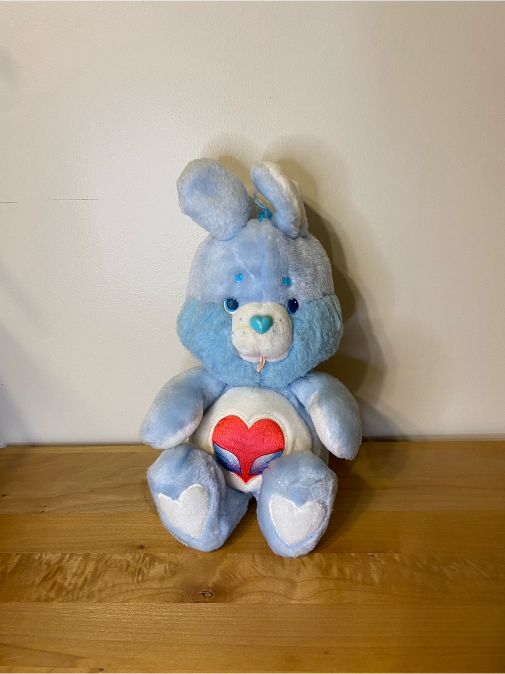 Vintage Kenner Care Bears Cousins Swift Heart Rabbit Plush 13" Stuffed Toy 1984